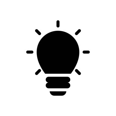 ışık vektör düz simgesi