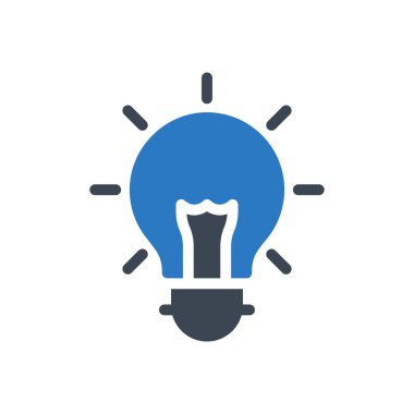 ampul vektörü renk simgesi