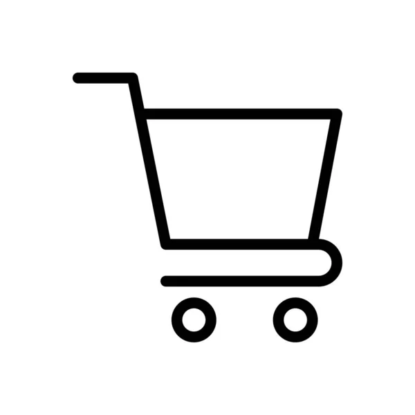 Shopping Vector Thin Line Icon — Stock Vector