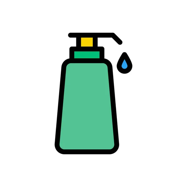 Hand Wash Vector Glyph Flat Icon — Stock Vector