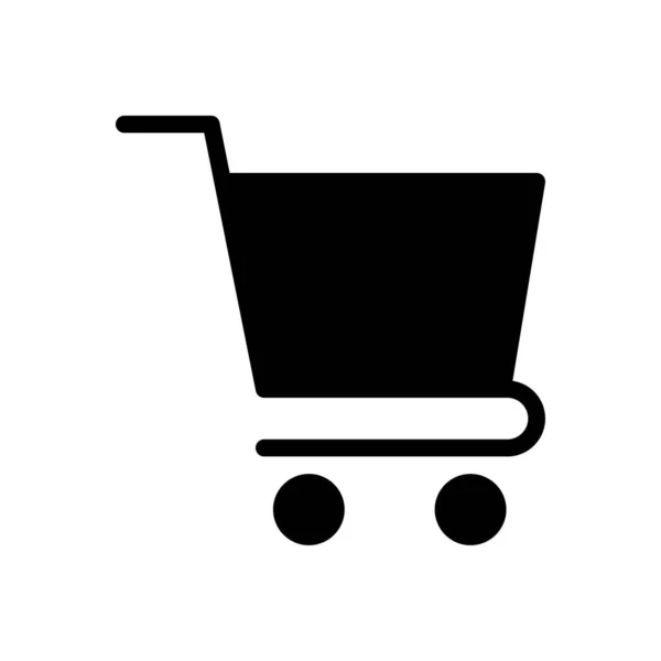 Shopping Vectoriel Glyphe Plat Icône — Image vectorielle