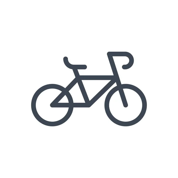 Bicicleta Vetor Glifo Cor Ícone — Vetor de Stock