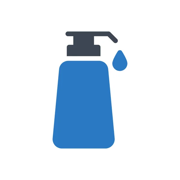 Hand Wash Vector Glyph Color Icon — Stock Vector