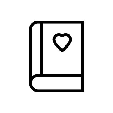 kitap vektörü ince çizgi simgesi