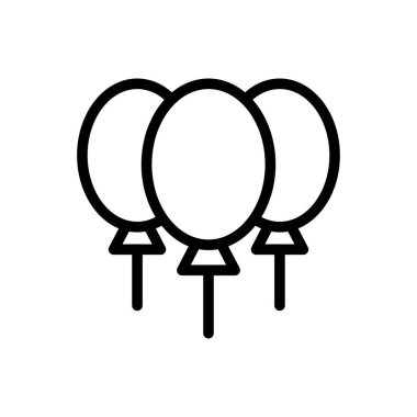 parti vektörü ince çizgi simgesi