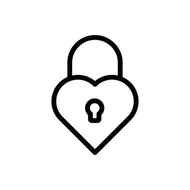 sevgi vektörü ince çizgi simgesi