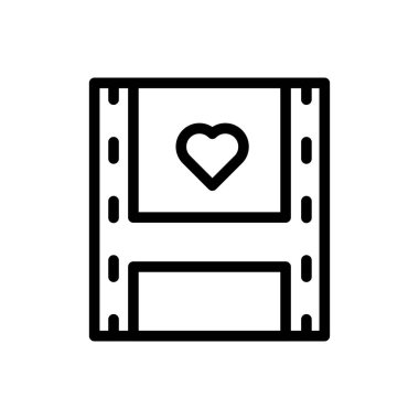 Makara vektörü ince çizgi simgesi