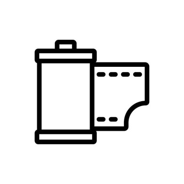 kamera vektörü ince çizgi simgesi