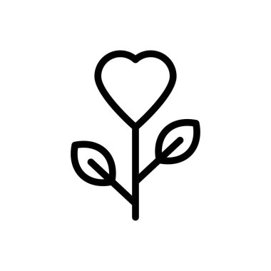 sevgi vektörü ince çizgi simgesi