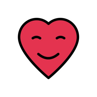 sevgi vektörü düz renk simgesi