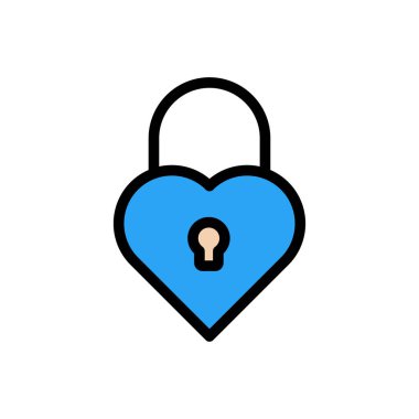 sevgi vektörü düz renk simgesi