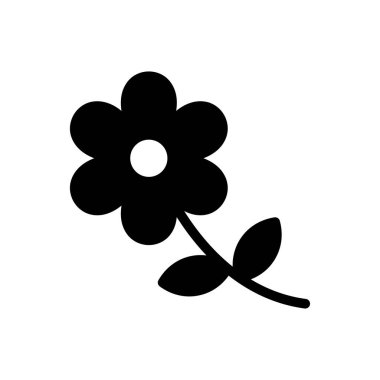 Bloom vektör kabartma düz simgesi