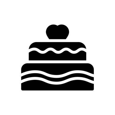 kek vektörü düz simgesi