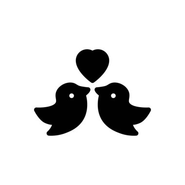 kuşlar vektör düz simge