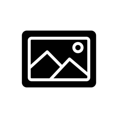 fotoğraf vektörü düz simge