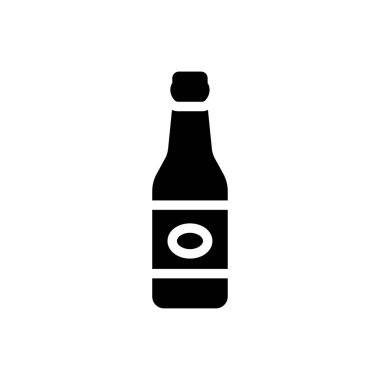 alkol vektörü düz simge