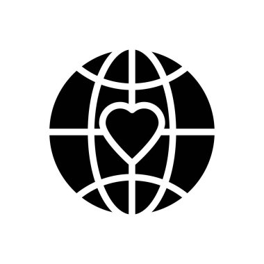 genel vektör glyph düz simgesi