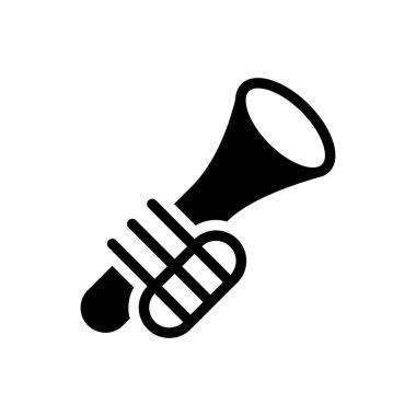 müzik vektörü düz simge