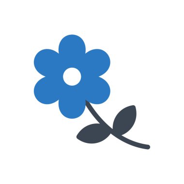 Bloom vektör renk simgesi