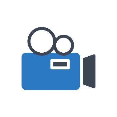 video vektör renk simgesi