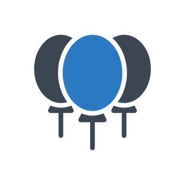 parti vektör renk simgesi