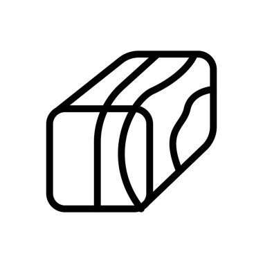 sığır vektörü ince çizgi simgesi