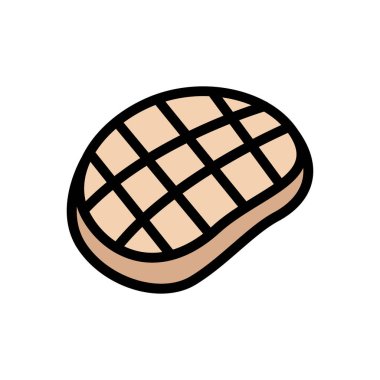 ızgara vektör düz renk simgesi