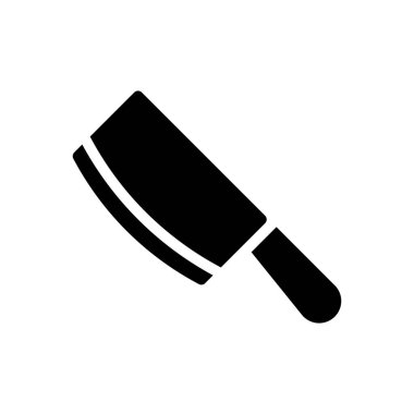 kes vektör glyph düz simgesi