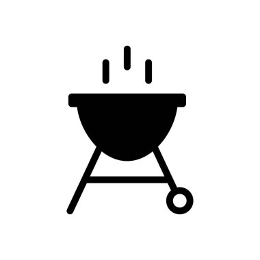 Barbekü vektör düz simgesi