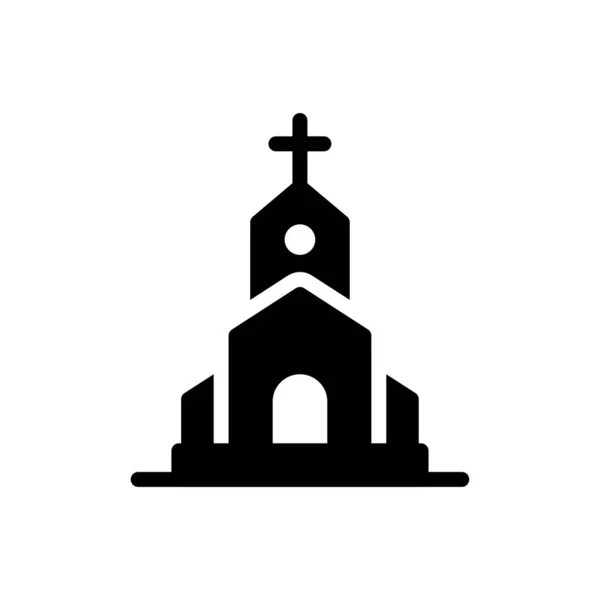 Католицький Вектор Гліф Плоска Ікона — стоковий вектор
