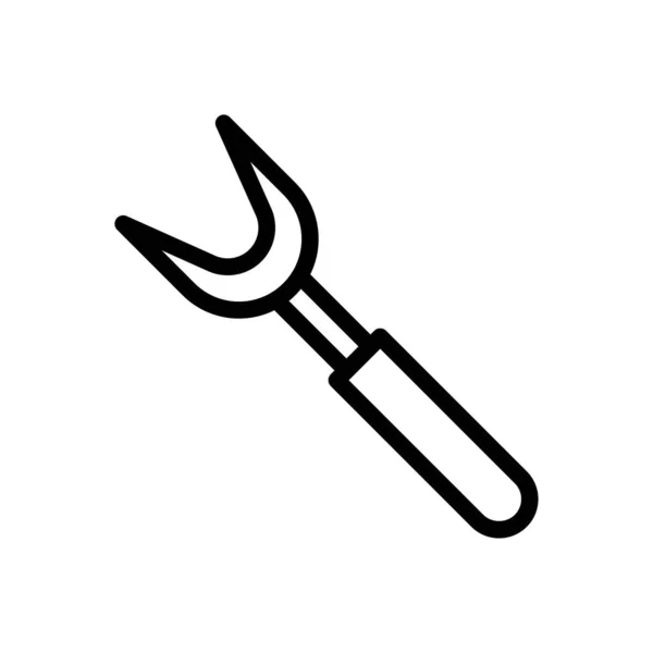 Utensils Vector Thin Line Icon — Stock Vector