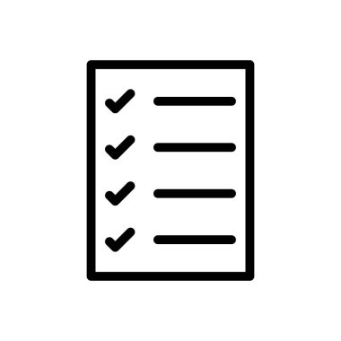 belge vektörü ince çizgi simgesi