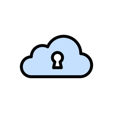 Koruma vektörü düz renk simgesi