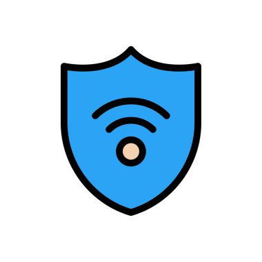 kablosuz vektör düz renk simgesi