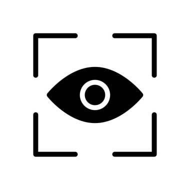 Odaklanma vektörü düz simgesi