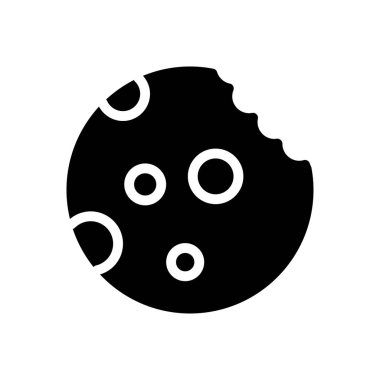 bisküvi vektör kabartması düz simge