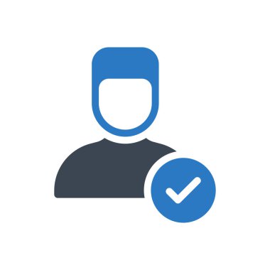 Doğrulanmış vektör renk simgesi