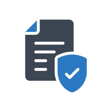 güvenlik vektörü renk simgesi 