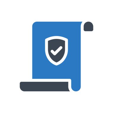 güvenlik vektörü renk simgesi