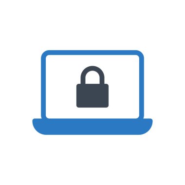 vektör kabartma renk simgesini kilitle