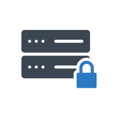 güvenlik vektörü renk simgesi