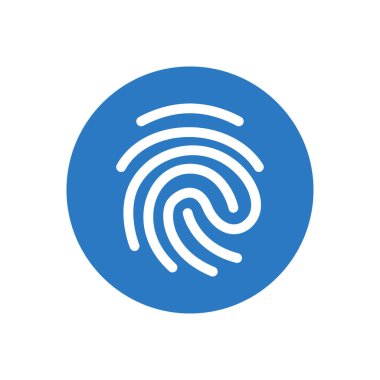 biyometrik vektör renk simgesi