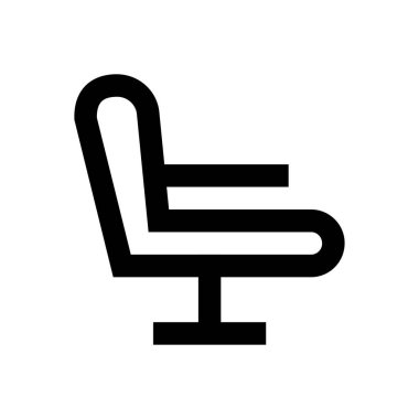 Salon vektörü ince çizgi simgesi