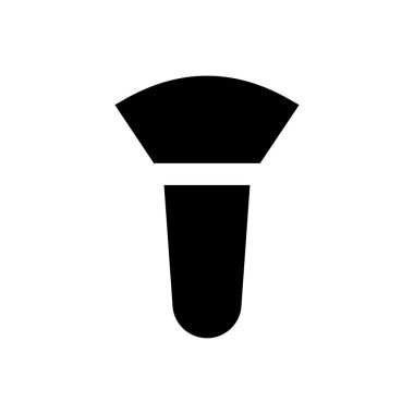 makyaj vektörü simgesi düz simge