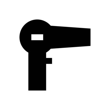 saç vektörü kabartması düz simge