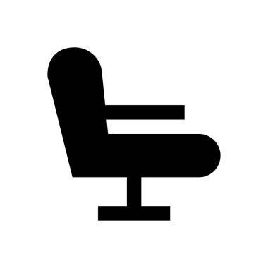 Salon vektörü düz simgesi