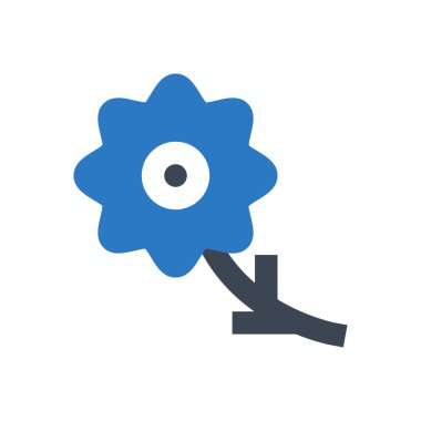 Bloom vektör renk simgesi