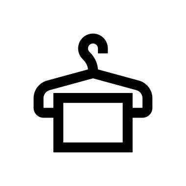 askı vektörü ince çizgi simgesi