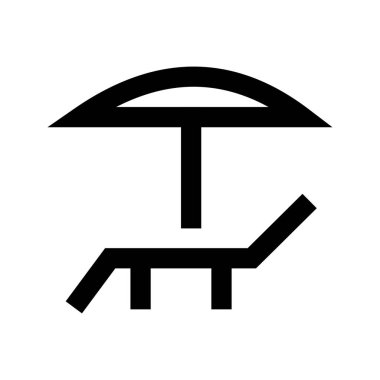 sandalye vektörü ince çizgi simgesi