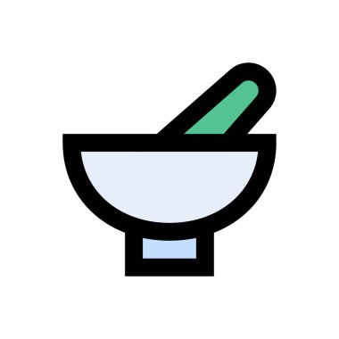 güzellik vektörü düz renk simgesi